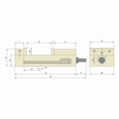 Прецизионные тиски AMC-60G/HV механические