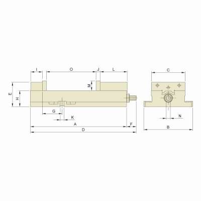 Прецизионные тиски ATW-689A механические