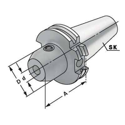 Держатель концевых фрез SK 40-10-100 DIN 69871 AD/B