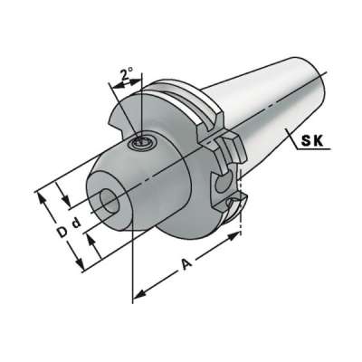 Державка концевых фрез SK 50-14-63 DIN 69871 AD/B
