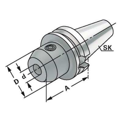 Держатель концевых фрез (хвостовик BT 30-10-50 по JIS B 6339 (MAS-BT) AD)