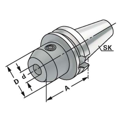 Держатель концевых фрез (хвостовик BT 50-10-200 по JIS B 6339 (MAS-BT) AD/B)