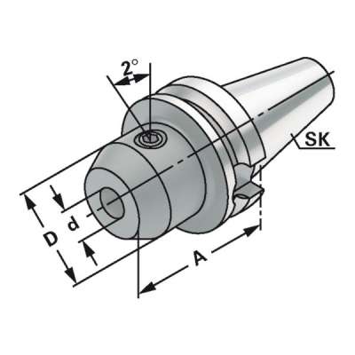 Держатель концевых фрез (хвостовик BT 40-10-63  по JIS B 6339 (MAS-BT) AD/B)
