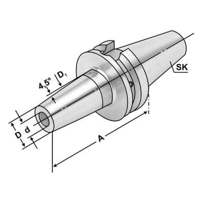 Термоусадочный патрон (хвостовик BT 50-12-200 по JIS B 6339 (MAS-BT) AD/B)