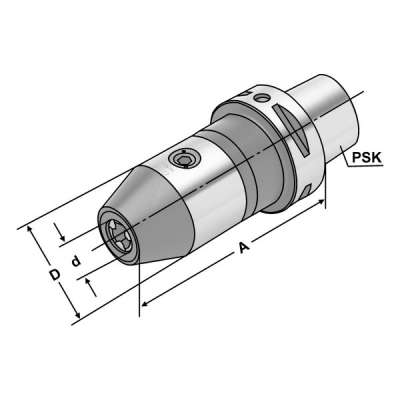 Сверлильный патрон CNC (хвостовик PSK 63-1/13-104 по ISO 26623)