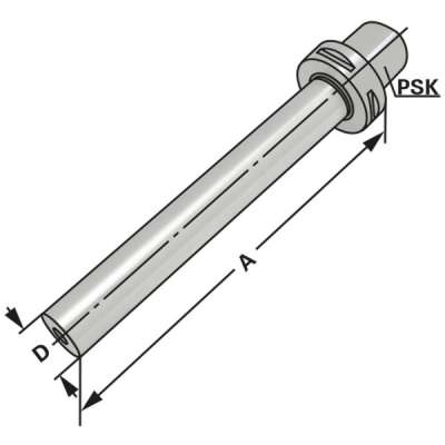 Заготовка для изготовления оправок (хвостовик PSK 63-63-180 по ISO 26623)