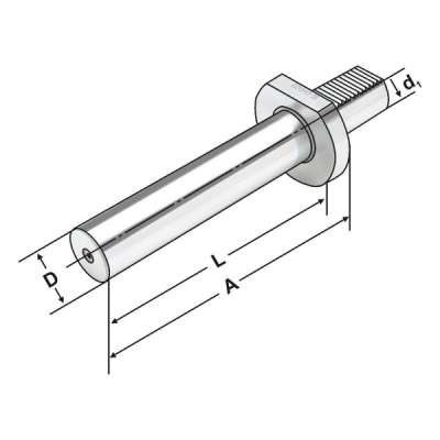 Контрольная оправка VDI 30-40-200 по DIN 69880 (ISO 10889)