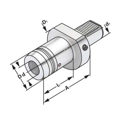 Гидравлический зажимной патрон VDI 30-08-49 по DIN 69880 (ISO 10889)