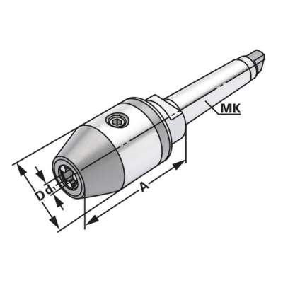 Сверлильный патрон CNC (хвостовик MT4-1/13-100 по DIN 228-1B)