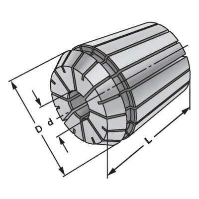 Цанги ER11 для Ø 4,5 - 4,0 по DIN 6499 (ISO 15488)