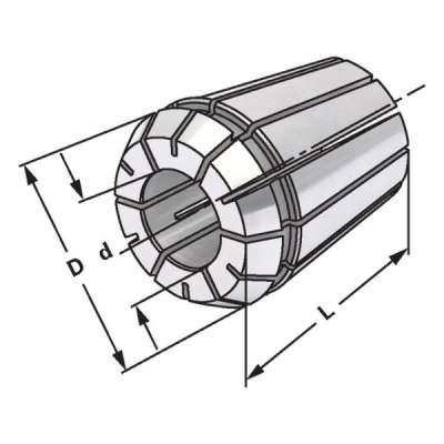 Цанга прецизионная (428EP/ER20) для Ø 4-3 по DIN 6499 B (ISO 15488 B)