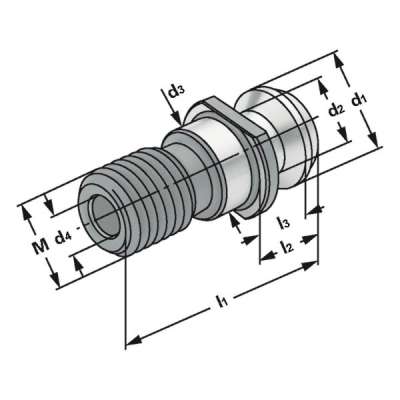 Штревель M24 по ISO 7388 форма II B