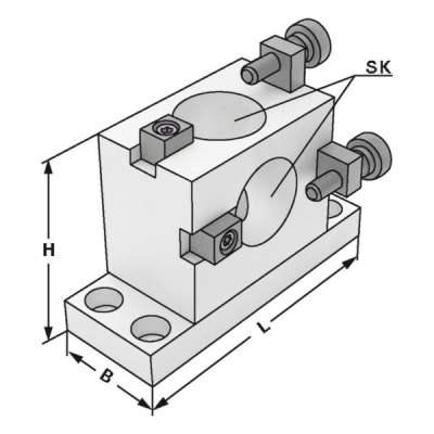 Приспособление (из алюминия) для монтажа вспомогательного и режущего инструмента SK 50