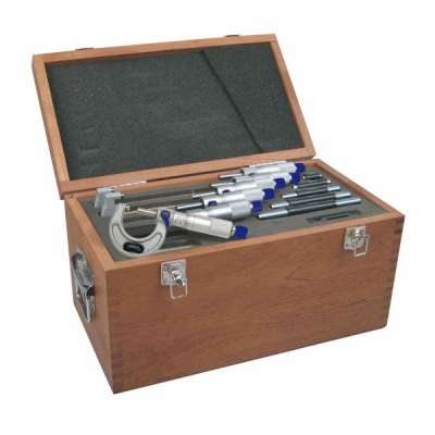 Micrometer-Set | analogue | 0 - 100 4 pieces | reading 0,001mm