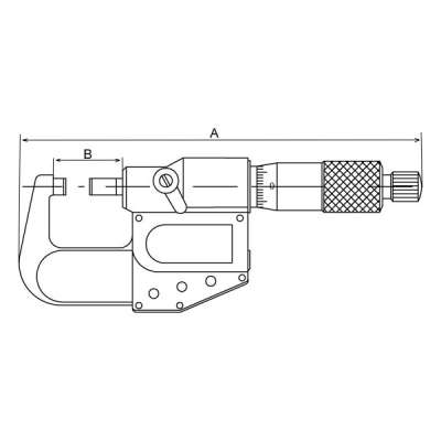 Micrometer | digital | 50 - 75 with data output | IP 65