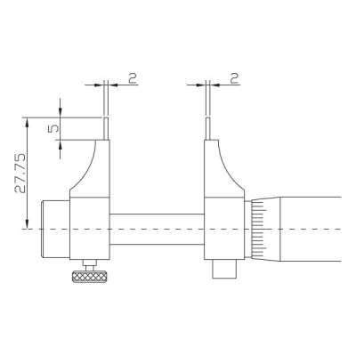 Inside micrometer | digital | 25-50mm with data output | IP 65