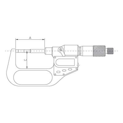 Blade Micrometer | digital | 0 - 25 IP65