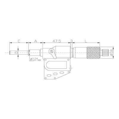 3 point internal micrometer | digital 8-10mm | IP65 | reading 0,001mm