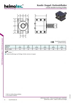 Держатели VDI30. Heimatec
