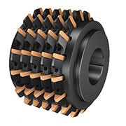 Зуборезный инструмент с твердоспл. вставками